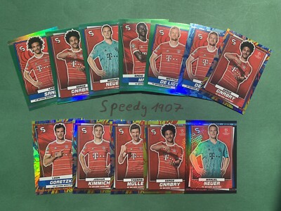 Topps Superstar 2023 München 12 Rare Mystic Fire Ice Uncommon Kimmich Mane Sane