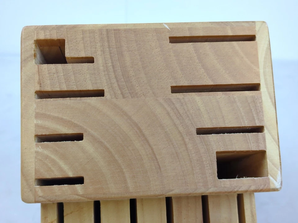 J. A. HENCKELS International 14-Slot Hardwood Knife Storage Block Oak Finish NEW - Image 2 of 4