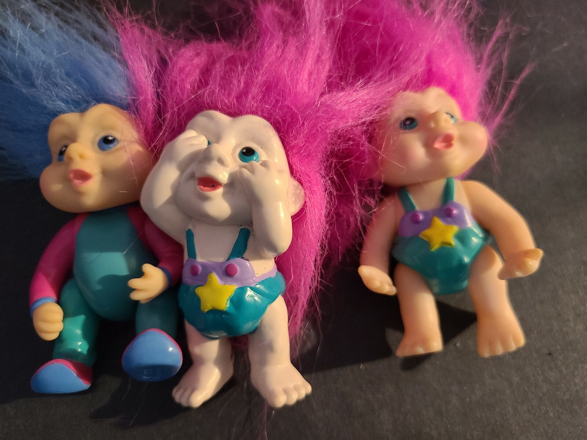 海外輸入人形 Applause magic ビンテージ トロール Trolls Vintage Set of 3 Magic Troll Dolls 1991 Applause Cute | eBay