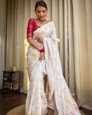 Designer Sari Bollywood Bridal Silk Saree Blouse South Indian Party Wear Saree