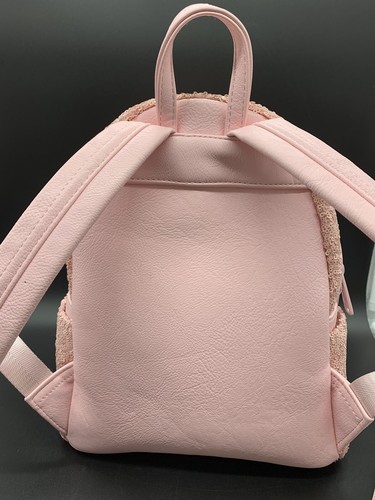 Disney Loungefly Millennial Pink Sequins Mini Backpack- Original Logo Rare HTF - Picture 7 of 17