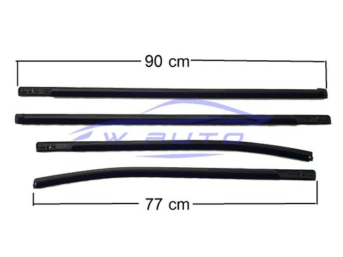 4DOOR GENUINE CHROME OUTER WINDOW WEATHER STRIP FITS FORD RANGER PX XLT 2012-21 - Picture 4 of 7