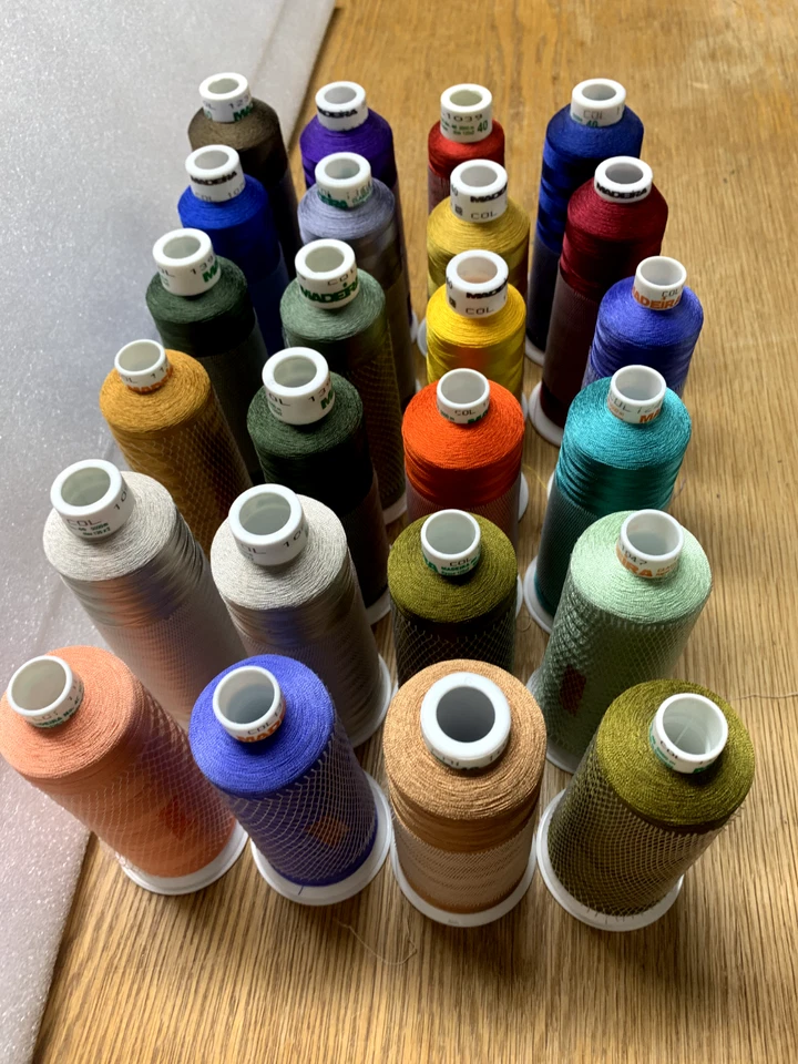 Madeira Rayon 24 Thread Embroidery 2000m to 5000m per cone Lot 2 Multiple Colors - Image 4 of 4