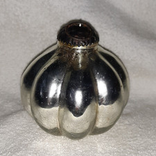 Vintage German Kugel Style Ornament Ball Silver Mercury-Acorn Shape