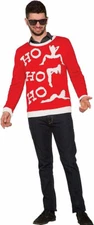 Forum Novelties Ho Ho Ho Ugly Christmas Sweater Unisex, Large