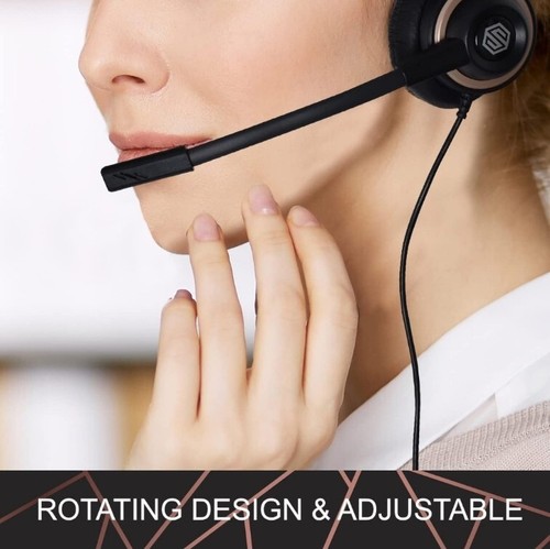 7 Pack Headsets Noise Cancelling Rotating Mic Laptop Chat Office 3.5mm Jack - 第 7/15 張圖片