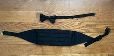 Vicky Davis Cummerbaund And Bow Tie Black Formal/Black Tie Event