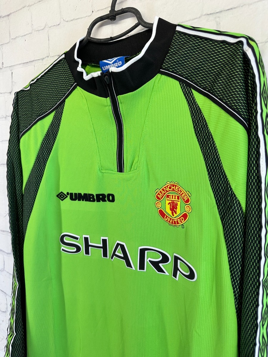 MANCHESTER UNITED 1998 1999 RETRO VINTAGE GOALKEEPER FOOTBALL
