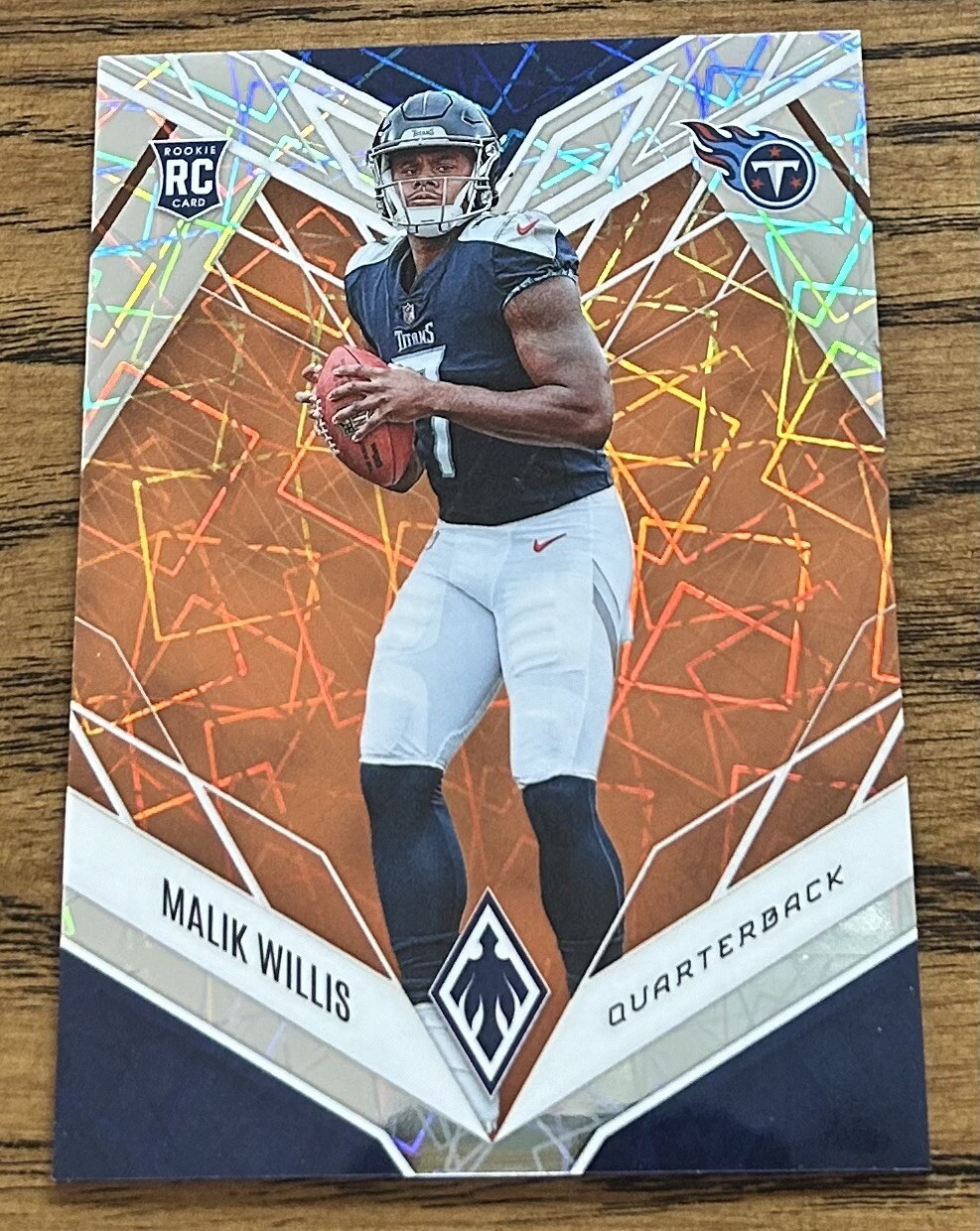 2022 Panini Phoenix #103 Malik Willis Rookie Orange Lazer /75 Titans RC