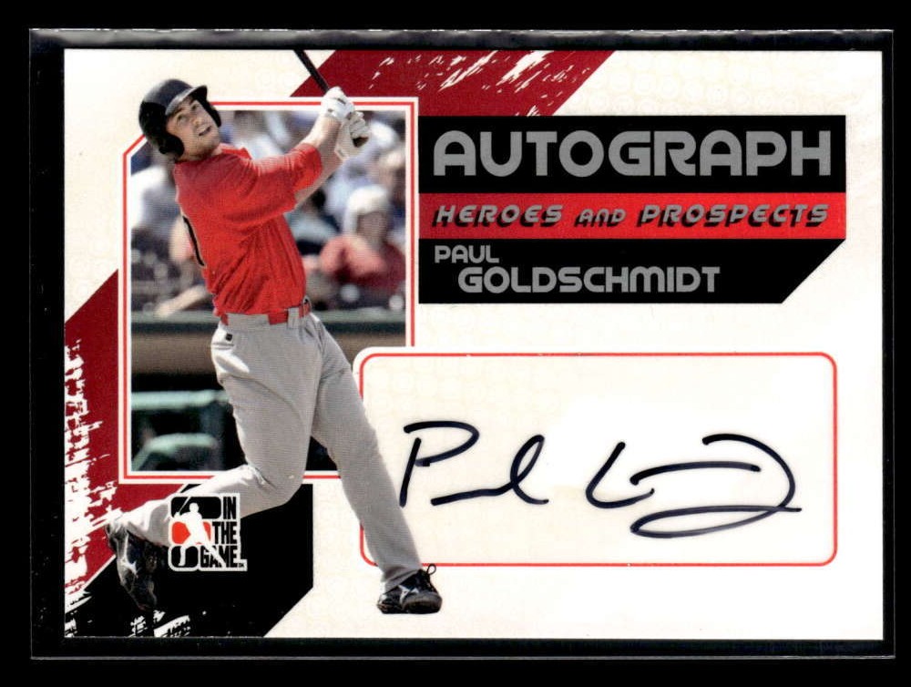 1円〜 PAUL GOLDSCHMIDT AUTOGRAPH SINGLE JUMBO RELIC CARD 28/50