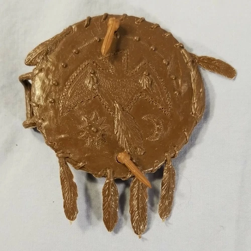 Marx Vintage Best Of The West Indian SHIELD Accessory Geronimo Chief Cherokee