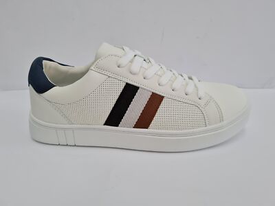 Inblu Sneaker Herren, Tomaia traforata, Schnürsenkel - 001 (Weiß/Multi)