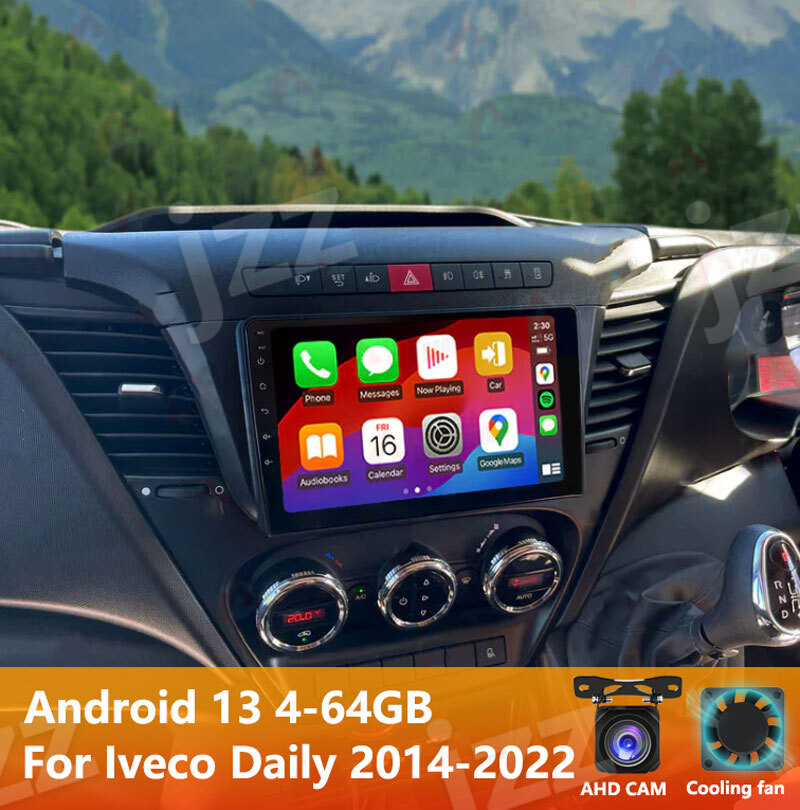 Kit Aggiornamento Auto 4-64G Wireless CarPlay Android AUTO per Iveco Daily 2014-2022