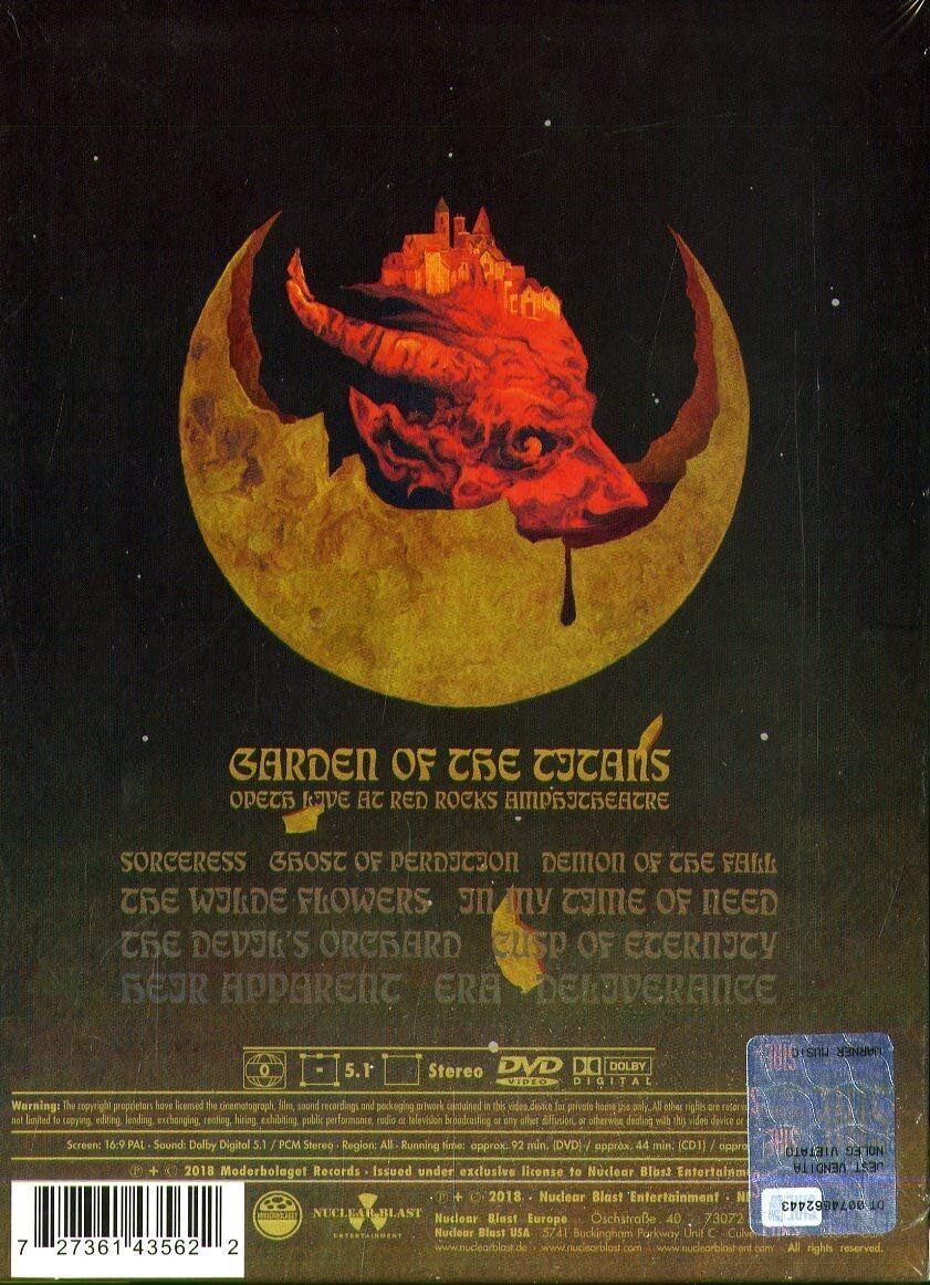 Opeth Garden of the Titans (Live) (CD) Limited  Album with DVD