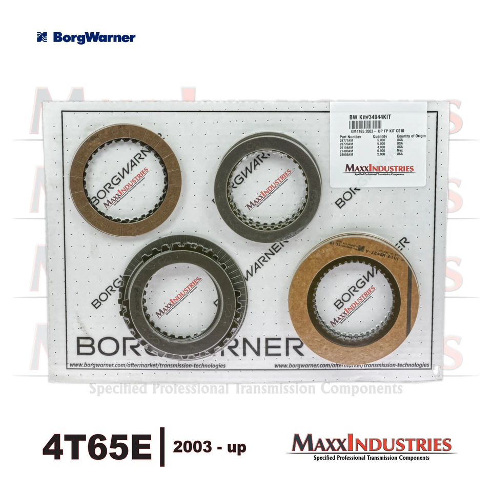 Kit de transmisión GM 4T65E - Juego de embrague de fricción BorgWarner 2003+ (34044KIT) Foto 4 de 4