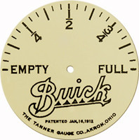 Buick Fuel Gauge Instrument Face 1915 Or - 