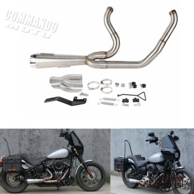 2-into-1 Exhaust System For Harley Street Bob FXBBS Low Rider S