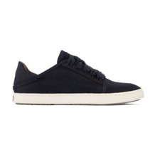 Olukai PEHUEA LI LANUI SATIN Sneakers Shoes Womens Size 10 BLACK