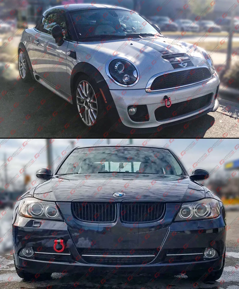 Gancho de reboque parafuso anel dobrável vermelho Mini Cooper para BMW E36 E46 E39 E38 E90 Z3 Z4 - Imagem 4 de 4