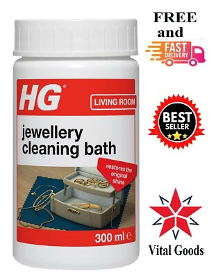 HG Jewellery Cleaning Bath kit Silver Gold Cleaner Dip Solution