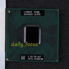For Intel Core Duo T2400 SL8VQ 1.83 GHz LE80539GF0342M CPU Processor 667 MHz