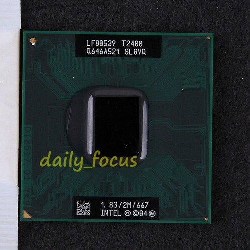 For Intel Core Duo T2400 SL8VQ 1.83 GHz LE80539GF0342M CPU Processor 667 MHz - Picture 1 of 2