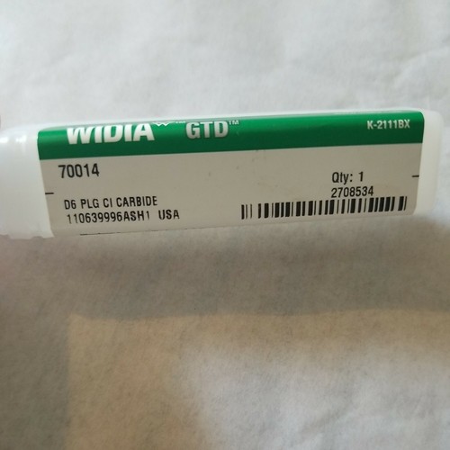 Enchufe de carburo WIDIA GTD grifo manual M10 x 1.50 D6 4FL EE. UU. 70014 nuevo stock antiguo - Imagen 3 de 5