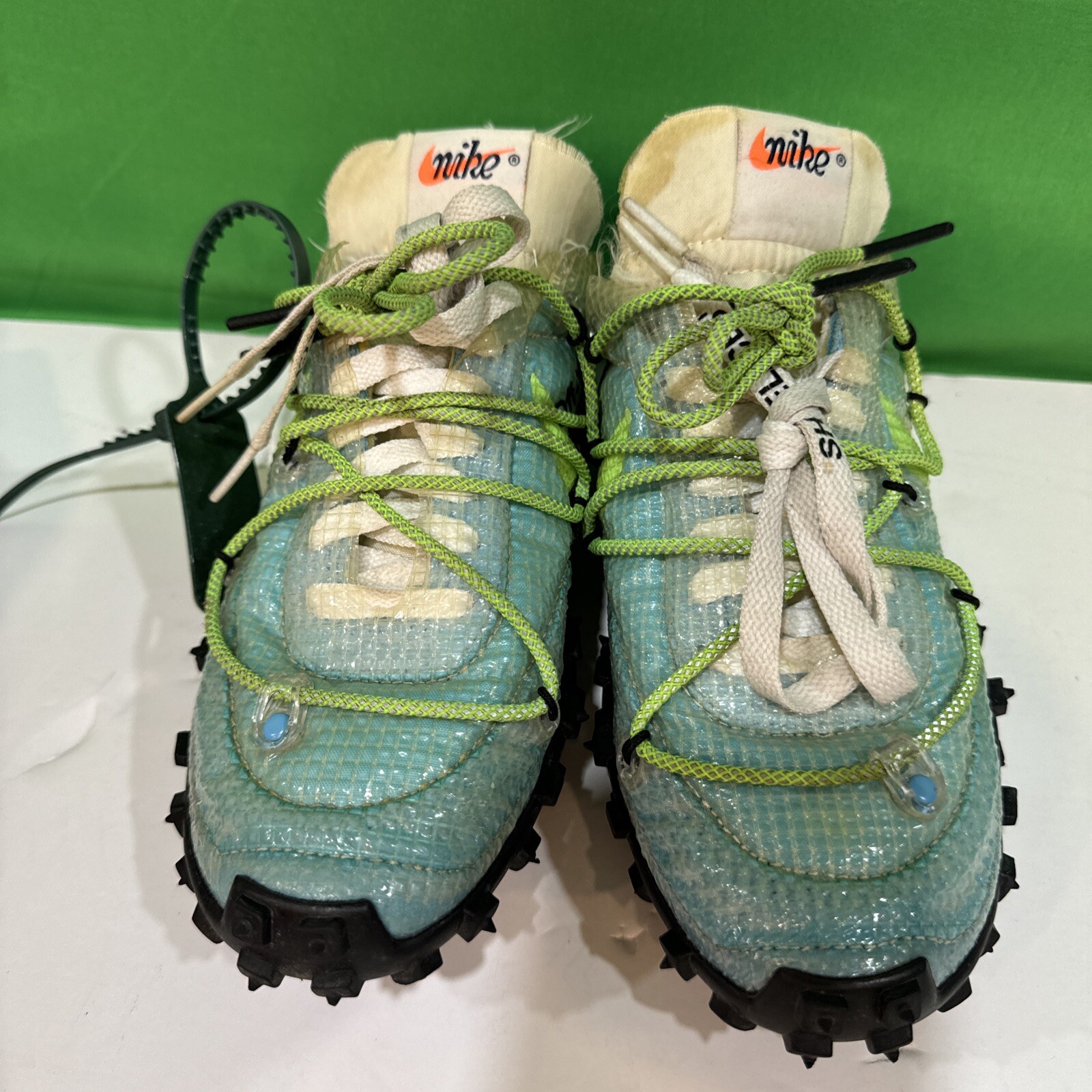 OFF WHITE X NIKE Taglia 5 Nike Off White x Waffle Racer Vivid Sky W