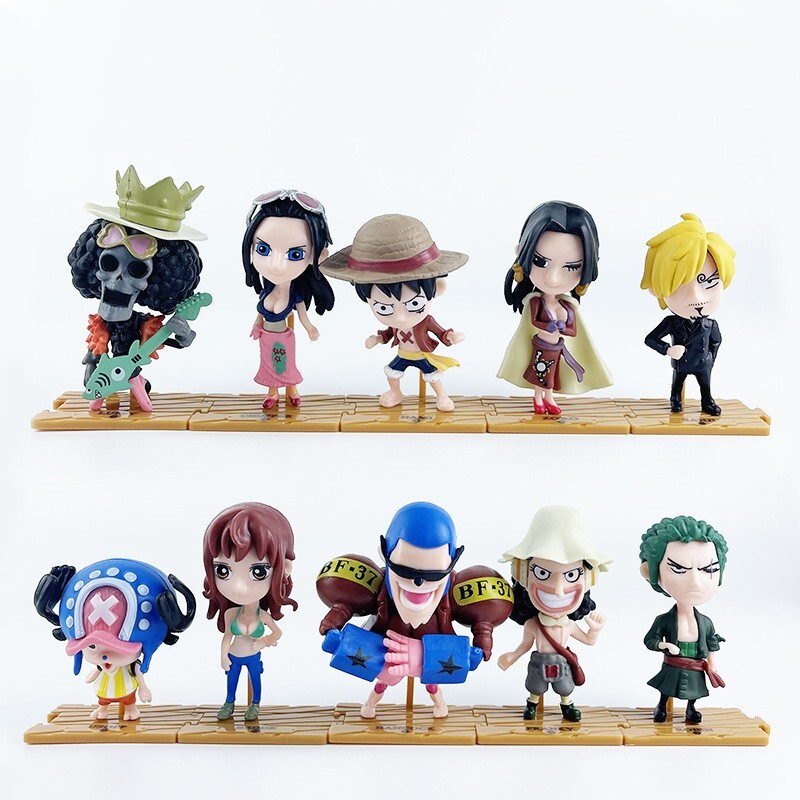 10Pcs One Piece Anime Action Figure Set - Limited Edition