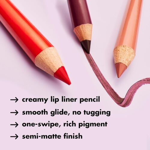 E.L.F. ELF CREAM GLIDE LIP LINER Pencil Shape & Fill in Lips VEGAN Dark Cocoa - Picture 5 of 7