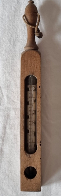 D0168 Termometro da bagno antico raro del 1870 Reaumur & Celsius - 24 0 cm-