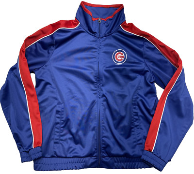 Chicago Cubs Jacket Women s M G-III 4Her by Carl Banks MLB Majestic Blue Sweater