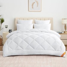Aisbo Duvet Single Size All Seasons - All Year Round Fluffy Bed Quilt Duvet with
