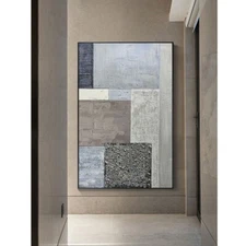 Simple Oil Painting Abstract Handmade Canvas Decorative Mural Unframe Acrylic