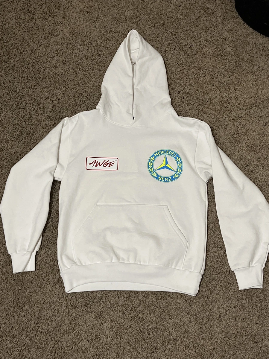 AWGE x Mercedes Benz Hoodie - White - Men’s Size Small S - ASAP MOB A$AP  Rocky
