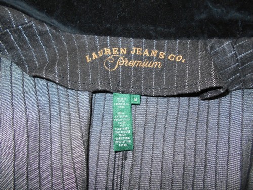 Lauren Jeans Co. Premium Jacke schwarz Nadelstreifen Gr. M Lauren by Ralph Lauren - Bild 10 von 12