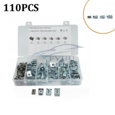 110PCS Fairing Bodywork Panel U Clips, Motorcycle U Nut Speed Fasteners ...