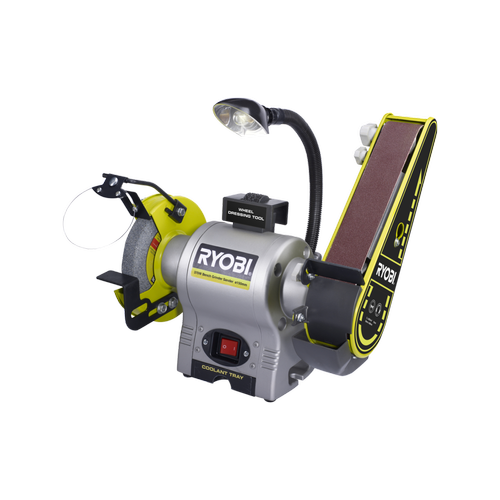 Ryobi 150mm Bench Grinder & Belt Sander Combo Induction Motor Safety Shields - Picture 1 of 1