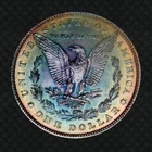 1889 Morgan Dollar ◾ HIGH-GRADE UNCIRCULATED ◾ ATMOSPHERIC ◾ VIVID RAINBOW TONED