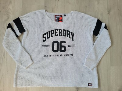 Superdry Damenpullover Tropics Farbe Grau Größe 12