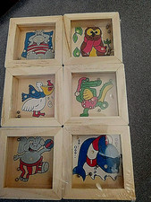 Kugel Geduldspiele - 6 er Set,  Geschicklichkeitsspiel,  Holz, Geschenkidee