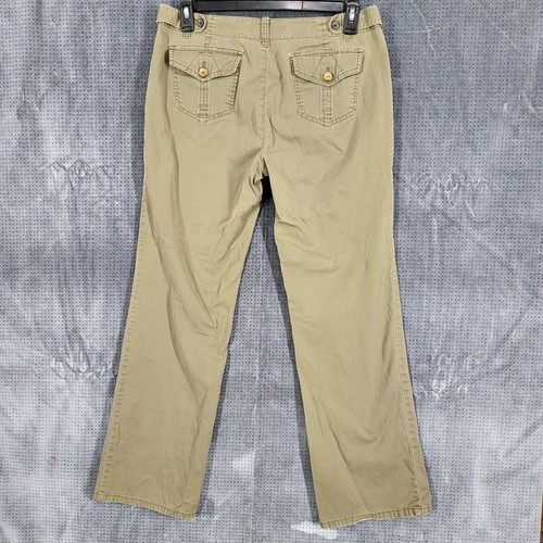 Canyon River Blues Modern Fit Boot Cut Pants Women's Size 12 Olive/Khaki - Picture 2 of 13