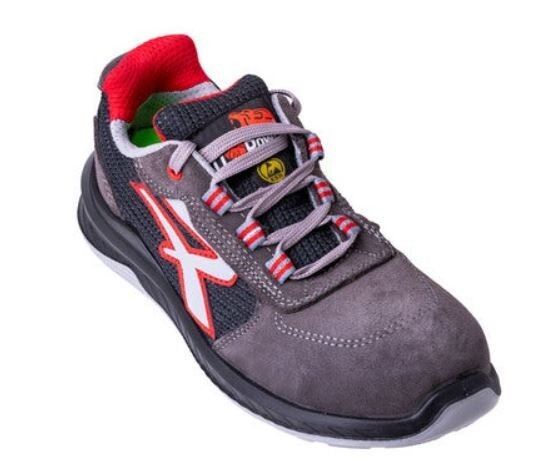 ZAPATO SERRAJE GRIS ROJO TALLES 39-47 MODELO DEMON UPOWER-ENVÍO EN MENOS DE 48HS