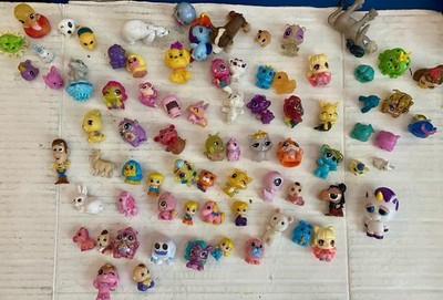 Lot of 70 Hatchimals CollEGGtibles and Squinkies With Accessories