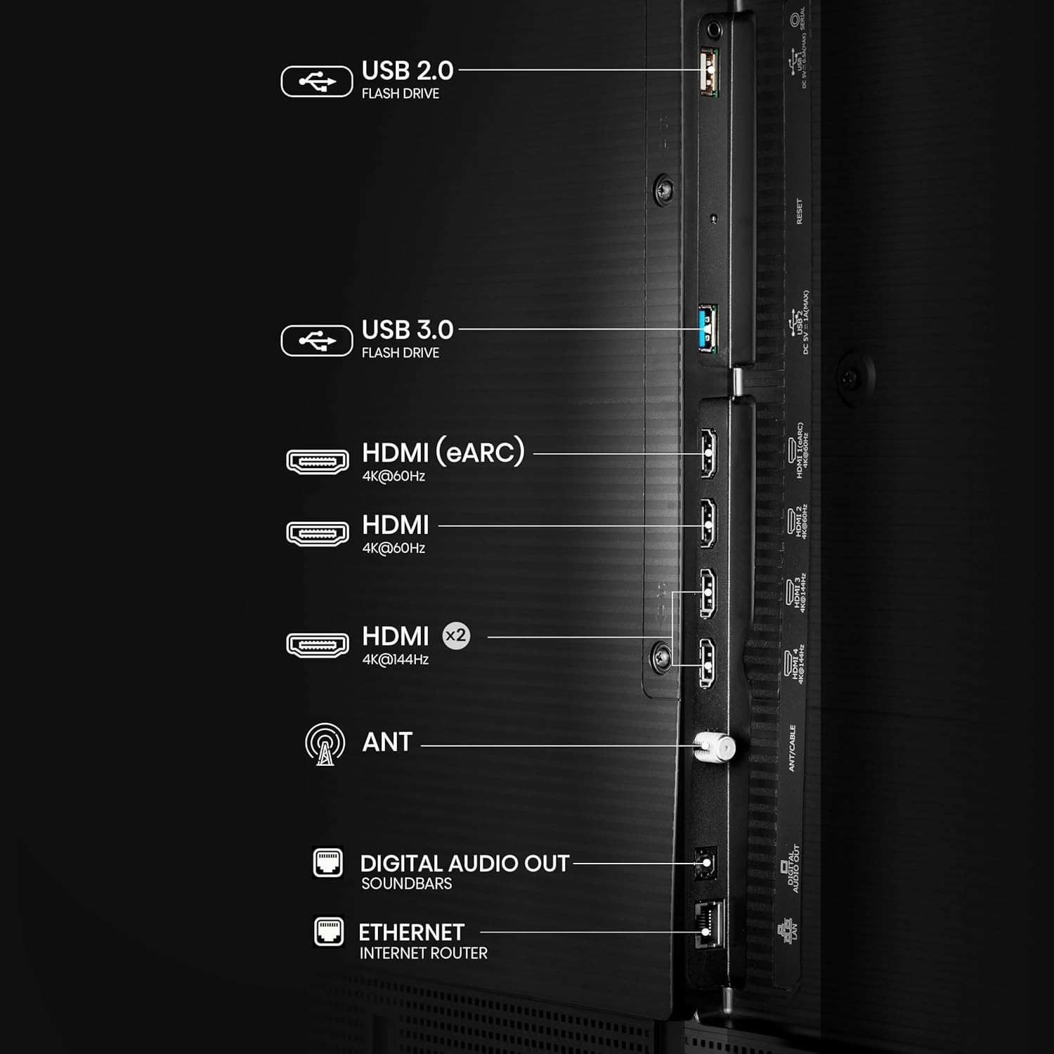 Hisense 55" Class S7 CanvasTV 4K QLED Google Smart TV (2024) 2