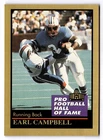 1991 Enor Pro Football Hall of Fame - Earl Campbell #23