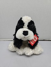 RARE Webkinz Promotional Ganz Plush Black  White Cocker Spaniel H11451 NWT
