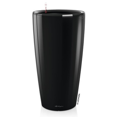 LECHUZA  Pflanzgefäße RONDO Premium 40 Schwarz hochglanz All-in-One