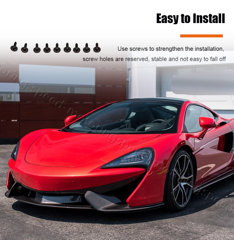 Carbon Fiber Front Bumper Lip Splitter Body Kit For McLaren 540C 570S 570GT