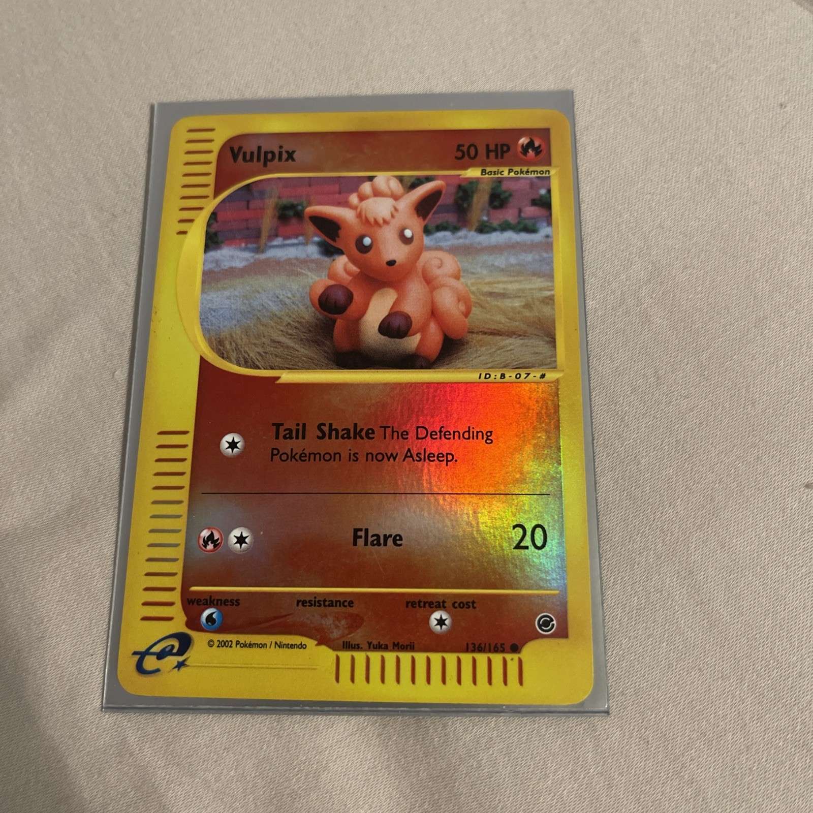 Pokémon Vulpix Reverse Holo E Reader 136/165 Vintage Holo Expedition NM holo-image